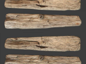 wooden plank 3D Model