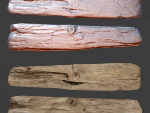 wooden plank 3D Model