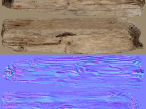 wooden plank 3D Model