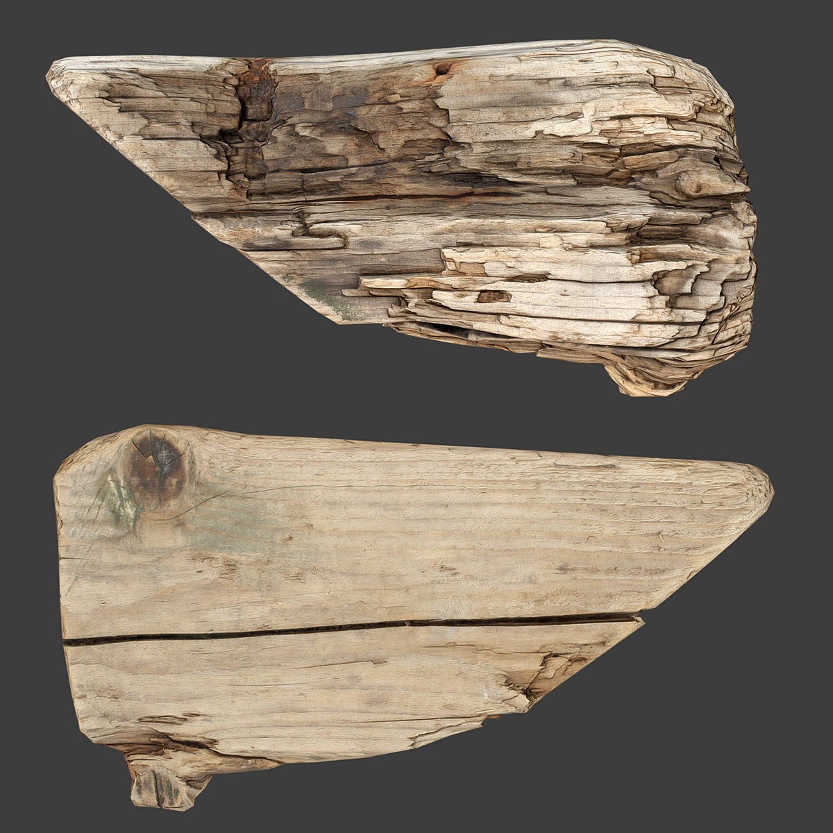 wood timber rotten debris 3D Model .c4d .max .obj .3ds .fbx .stl .blend 