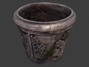 old garden pot 3D Model