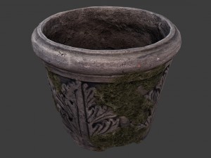 old garden pot 3D Model