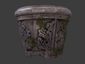 old garden pot 3D Model