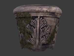 old garden pot 3D Model