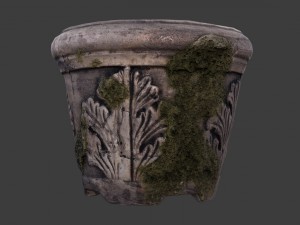 old garden pot 3D Model