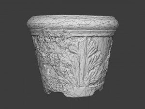 old garden pot 3D Model