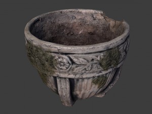 old garden pot 3D Model