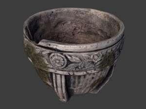 old garden pot 3D Model