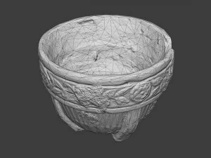 eski bah&ccedil;e saksısı 3D Model