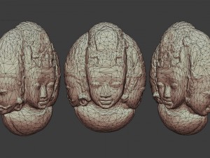tribal mask 3D मॉडल