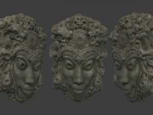 mayan tribal mask 3D Model