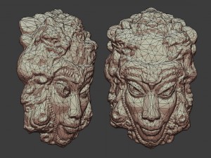 mayan tribal mask 3D Model