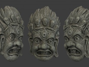 mayan tribal mask 3D Model