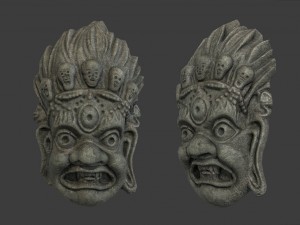 mayan tribal mask 3D Model