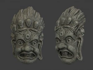 mayan tribal mask 3D Model