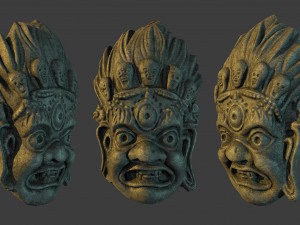 mayan tribal mask 3D Model