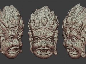 mayan tribal mask 3D Model