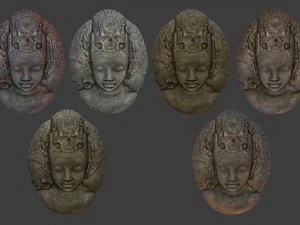 tribal masks pack 3D Model
