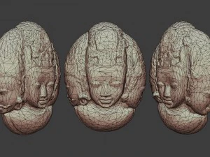 tribal masks pack 3D Model