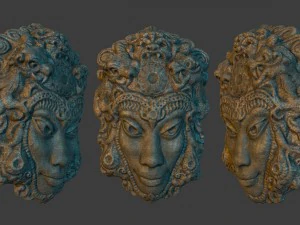 tribal masks pack 3D Model