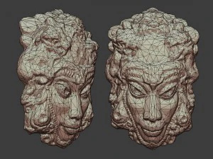 tribal masks pack 3D Model