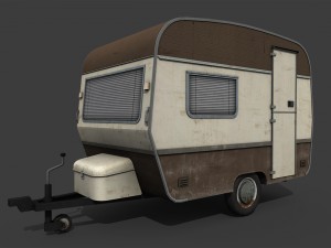 caravan trailer 3Dモデル