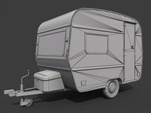 caravan trailer Modelo 3D