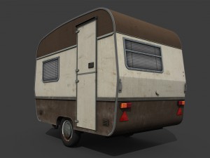 caravan trailer Modelo 3D