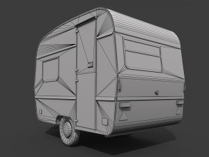 caravan trailer Modelo 3D
