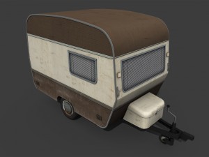 caravan trailer Modelo 3D