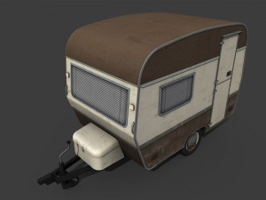 caravan trailer Modelo 3D