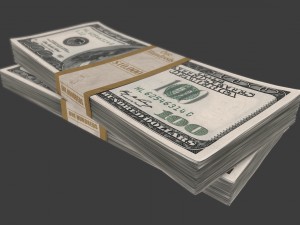 dollar stack 3D Model