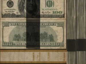 pila di dollari Modello 3D