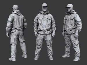 lowpoly special forces pack 3D Model