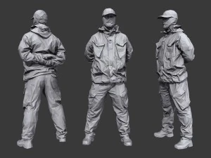 lowpoly special forces pack 3D Model
