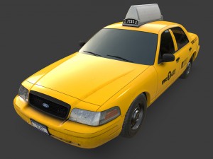 new york taxi 3Dモデル