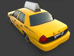 new york taxi 3D Model