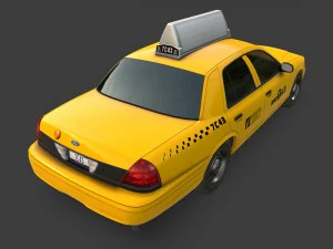 new york taxi 3D Model