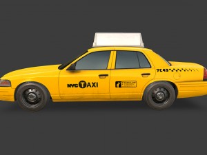new york taxi 3D-Modell