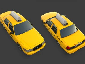 new york taxi 3D Model