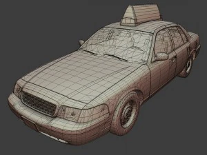 new york taxi 3D Model