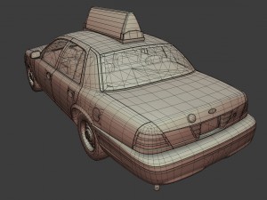 new york taxi 3D-Modell