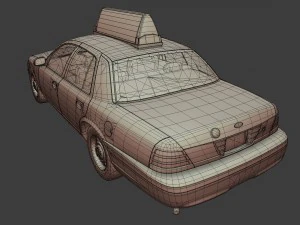 new york taxi 3D Model