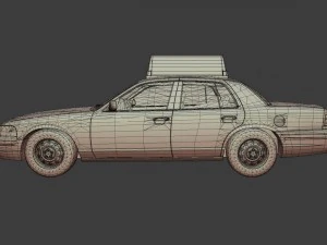 new york taxi 3D Model