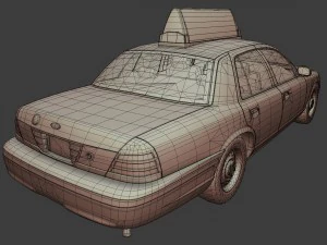 new york taxi 3D Model