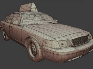 new york taxi 3D Model