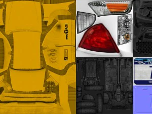 new york taxi 3D Model