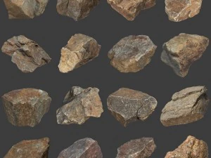 pacchetto pietre volume 4 Modello 3D