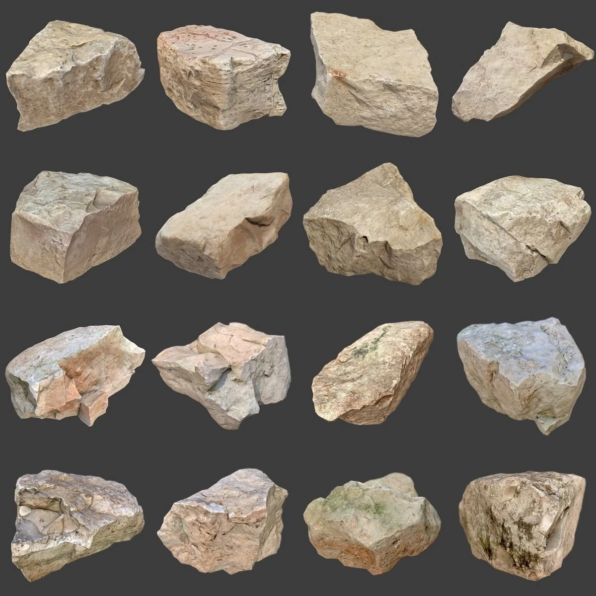 pacote de pedras volume 5 Modelo 3D .c4d .max .obj .3ds .fbx .stl .blend 