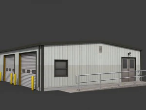 industrial buildings pack 3D Model